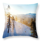 Gunbarrel Rays By Brad Scott - Throw Pillow-Lake Tahoe Prints