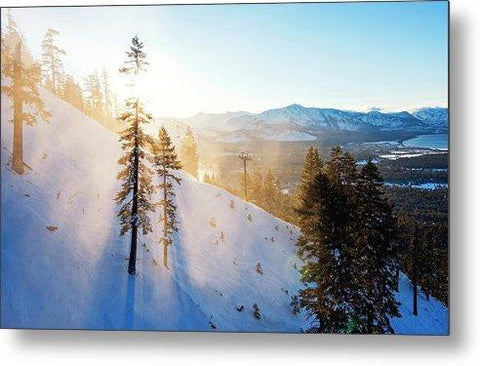 Gunbarrel Rays By Brad Scott - Metal Print-Metal Print-Lake Tahoe Prints