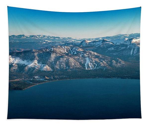 Heavenly Lake Tahoe Aerial - Tapestry