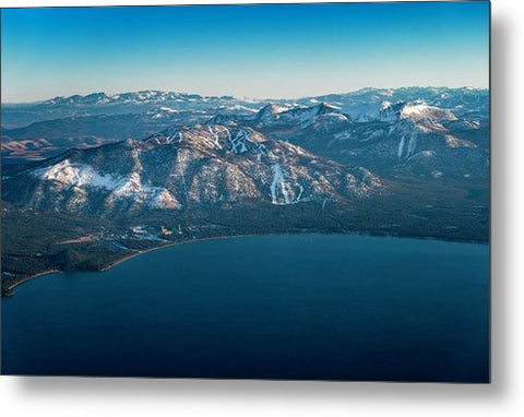 Heavenly Lake Tahoe Aerial - Metal Print by Brad Scott