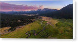 Hope Valley Aerial By Mike Breshears - Canvas Print-14.000" x 6.375"-Lake Tahoe Prints