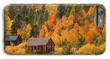 Hope Valley Fall Cabin By Brad Scott - Phone Case-Phone Case-IPhone 7 Plus Case-Lake Tahoe Prints