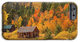 Hope Valley Fall Cabin By Brad Scott - Phone Case-Phone Case-IPhone 6 Case-Lake Tahoe Prints