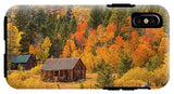 Hope Valley Fall Cabin By Brad Scott - Phone Case-Phone Case-IPhone X Tough Case-Lake Tahoe Prints