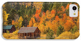 Hope Valley Fall Cabin By Brad Scott - Phone Case-Phone Case-IPhone 5c Case-Lake Tahoe Prints