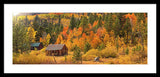 Hope Valley Fall Cabin By Brad Scott - Framed Print