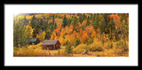 Hope Valley Fall Cabin By Brad Scott - Framed Print
