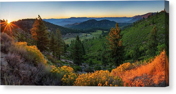 Horse Creek Ranch Sunrise - Canvas Print