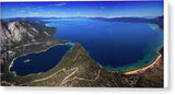 Lake Tahoe Aerial Panorama - Emerald Bay Aerial - Canvas Print-14.000" x 6.375"-Lake Tahoe Prints