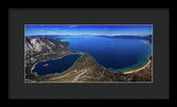 Lake Tahoe Aerial Panorama - Emerald Bay Aerial - Framed Print-Lake Tahoe Prints