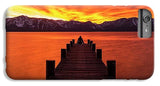 Lake Tahoe Sunset Pier By Brad Scott - Phone Case-Phone Case-IPhone 8 Plus Case-Lake Tahoe Prints
