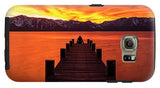 Lake Tahoe Sunset Pier By Brad Scott - Phone Case-Phone Case-Galaxy S6 Tough Case-Lake Tahoe Prints
