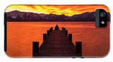 Lake Tahoe Sunset Pier By Brad Scott - Phone Case-Phone Case-IPhone 5 Tough Case-Lake Tahoe Prints