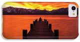 Lake Tahoe Sunset Pier By Brad Scott - Phone Case-Phone Case-IPhone 5c Case-Lake Tahoe Prints