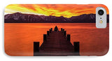 Lake Tahoe Sunset Pier By Brad Scott - Phone Case-Phone Case-IPhone 7 Case-Lake Tahoe Prints