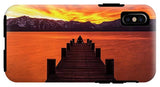 Lake Tahoe Sunset Pier By Brad Scott - Phone Case-Phone Case-IPhone X Tough Case-Lake Tahoe Prints