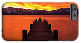 Lake Tahoe Sunset Pier By Brad Scott - Phone Case-Phone Case-IPhone 6s Case-Lake Tahoe Prints