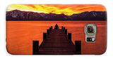 Lake Tahoe Sunset Pier By Brad Scott - Phone Case-Phone Case-Galaxy S6 Case-Lake Tahoe Prints