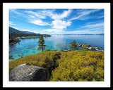 Manzanita View - Sand Harbor Lake Tahoe - Framed Print