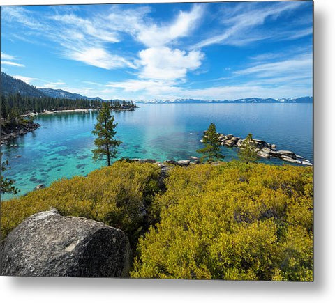 Manzanita View - Sand Harbor Lake Tahoe - Metal Print