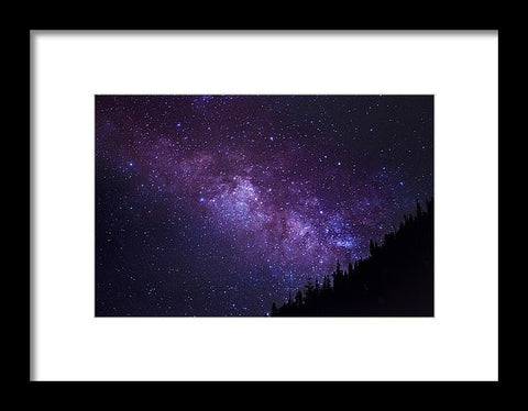 Milky Way Hill - Framed Print