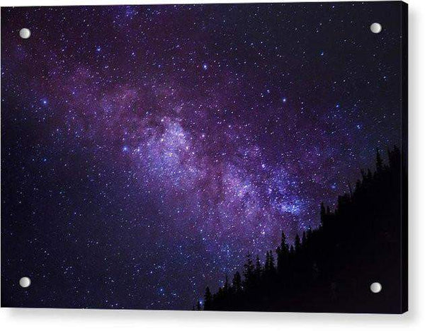 Milky Way Hill - Acrylic Print