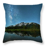 Milkyway Over Tallac By Brad Scott - Throw Pillow-Lake Tahoe Prints