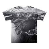 Emerald Bay Aerial Black & White Short sleeve men’s t-shirt (unisex)