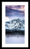 Mt Tallac Foggy Meadow - Framed Print by Brad Scott