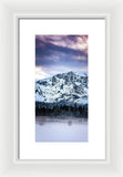 Mt Tallac Foggy Meadow - Framed Print by Brad Scott