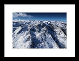 Mt Tallac Winter Aerial - Brad Scott - Framed Print