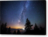 Perseid Meteor Shower From Tahoe - Canvas Print-10.000" x 6.625"-Lake Tahoe Prints