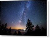 Perseid Meteor Shower From Tahoe - Canvas Print-10.000" x 6.625"-Lake Tahoe Prints