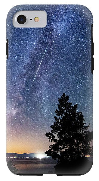 Perseid Meteor Shower From Tahoe by Brad Scott - Phone Case-Phone Case-IPhone 8 Tough Case-Lake Tahoe Prints