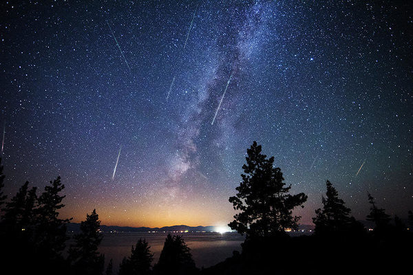 Perseid Meteor Shower From Tahoe - Art Print