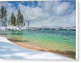 Pristine Shores By Brad Scott - Canvas Print-10.000" x 6.625"-Lake Tahoe Prints