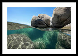 Refraction - Lake Tahoe Underwater by Brad Scott - Framed Print
