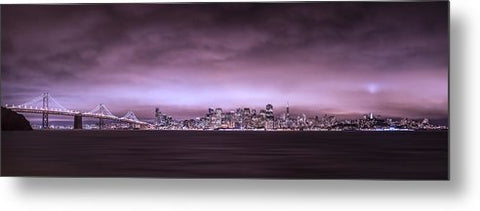 San Fransisco Cityscape Panorama by Brad Scott - Metal Print