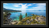 Sand Harbor Panoramic lookout - Framed Print