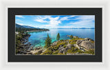 Sand Harbor Panoramic lookout - Framed Print