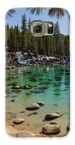 Secret Cove Through The Trees By Brad Scott - Phone Case-Phone Case-Galaxy S6 Case-Lake Tahoe Prints