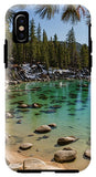 Secret Cove Through The Trees By Brad Scott - Phone Case-Phone Case-IPhone X Tough Case-Lake Tahoe Prints