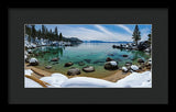 Secret Cove Winter Panorama By Brad Scott - Framed Print