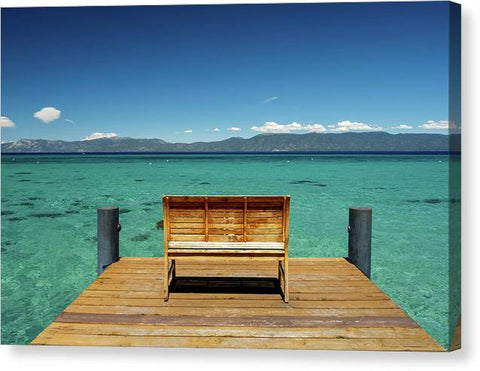 Sit with me on the West Shore - Canvas Print by Brad Scott