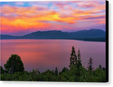 South Lake Tahoe Sunset By Brad Scott - Canvas Print