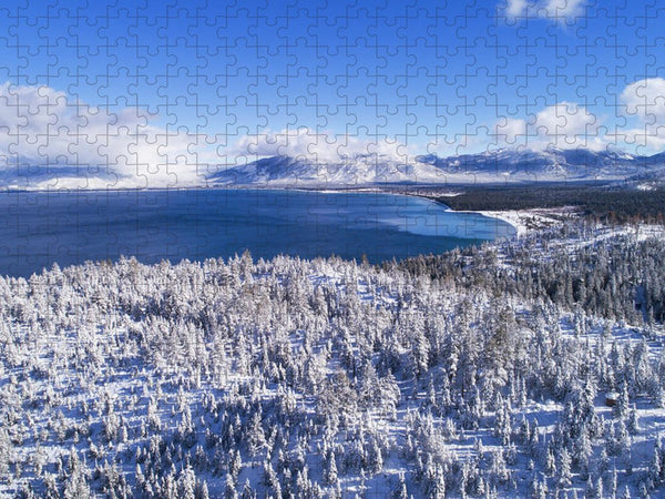South Tahoe Winter Aerial by Brad Scott - Puzzle
