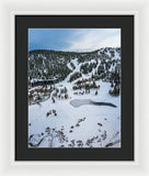 Squaw Valley Meadow Aerial - Framed Print by Brad Scott