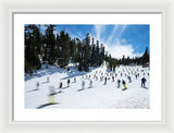 Stagecoach Chaos Heavenly Lake Tahoe - Framed Print