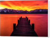 Tahoe Ablaze By Brad Scott - Canvas Print-12.000" x 8.000"-Lake Tahoe Prints
