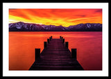 Tahoe Ablaze By Brad Scott - Framed Print